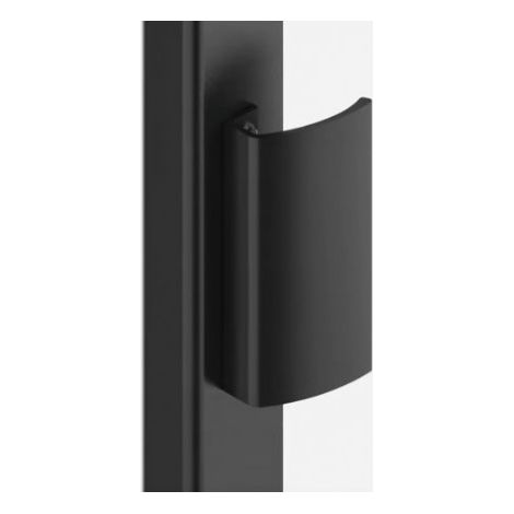 Poignée de tirage incurvée pour portail - aluminium - noir - hauteur 200 mm - TIRARD