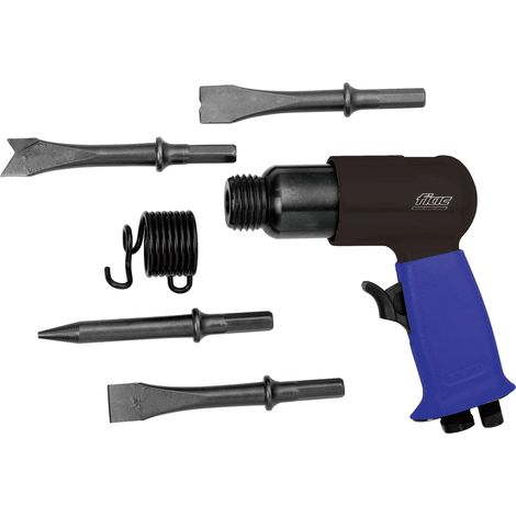 Marteau Burineur Pneumatique 5060, Burineur avec Ciseaux de 125 mm, Ressort de retenue, Mini Graisseur, Impacts par Minute 4500, Pression Max 6,3 Bar