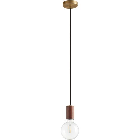 Lámpara de techo KOPA latón/madera