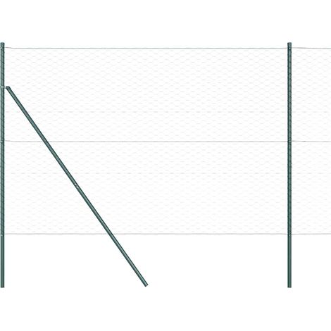 Maison Exclusive - Ground Fix Geschweißter Drahtzaun 100 x 1,5 m