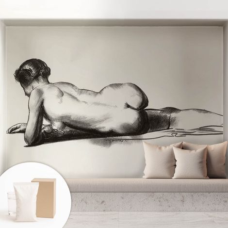 Fototapete Vliestapete mit Kleber - modern Wohnzimmer - Wanddekoration - einfach anzubringen Zarter Akt 208x146 cm (1/5)