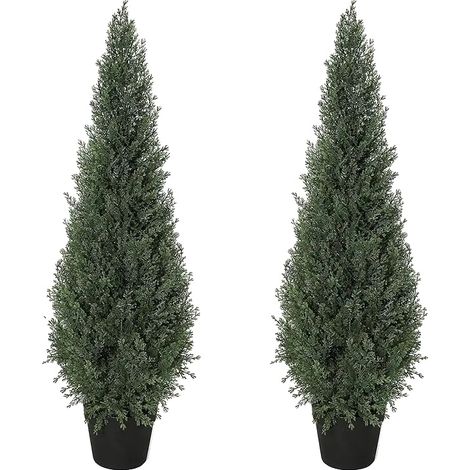 Alberi artificiali, materiale resistente alle intemperie, decorazione versatile, 2 pezzi da 90 cm (1/2)