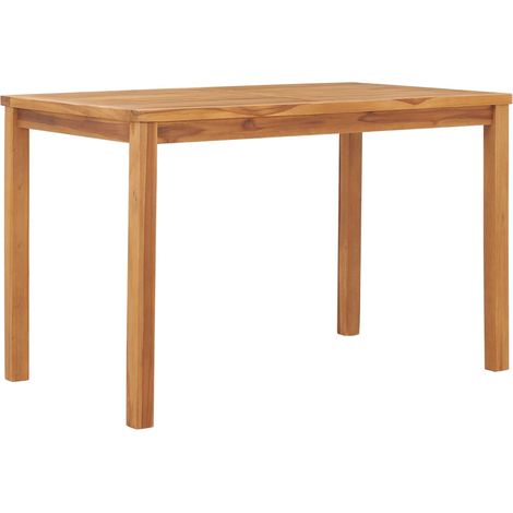 Garten-Esstisch 120x70x77 cm Massivholz Teak