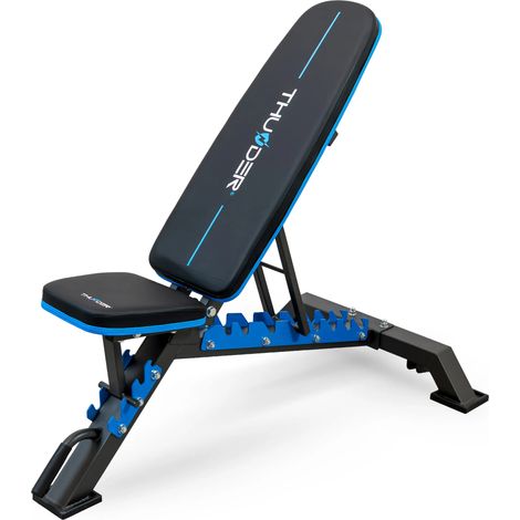 Banc de musculation THUNDER GRYND réglable structure acier incliné pour exercices 120 kg (1/5)