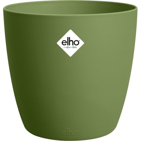 Elho Brussels Round 14 - Verde - L 14 x B 14 x H 13 cm - Interno - 100% riciclato (1/4)