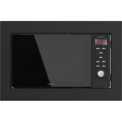 Cecotec – Micro-ondes encastrable numérique 23L – 900W – Gril 1000W – 9 fonctions préconfigurées – Décongélation automatique – Quick Start
