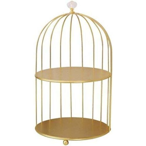 Bird Cage Shelf for Cosmetics and Desserts Ideal Office Kitchen (1/4)