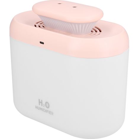 Diffuseur d'arômes silencieux grande capacité 3500 ml avec veilleuse, rose, pour la maison/le bureau