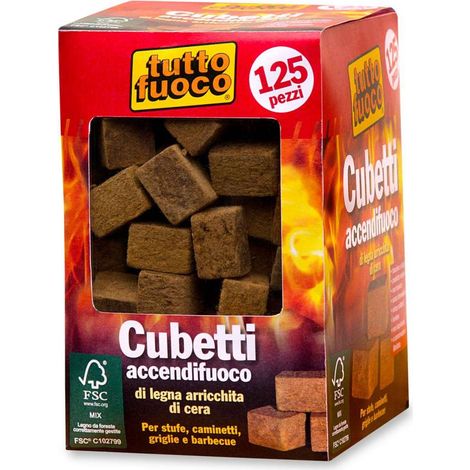 125 cubetti accendifuoco