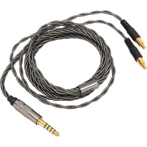 Câble de mise à niveau pour écouteurs avec prise jack 4,4 mm compatible avec les casques ATH MSR7B SR9 ES750 ES770H ESW950 ESW990H ADX5000 AP2000Ti et autres modèles. (1/5)