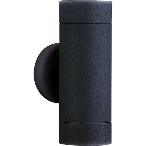 Applique murale d'extérieur et de véranda LED 3W (Gu10 Led), 2 flammes noir 3000K 540 lumens (1/3)