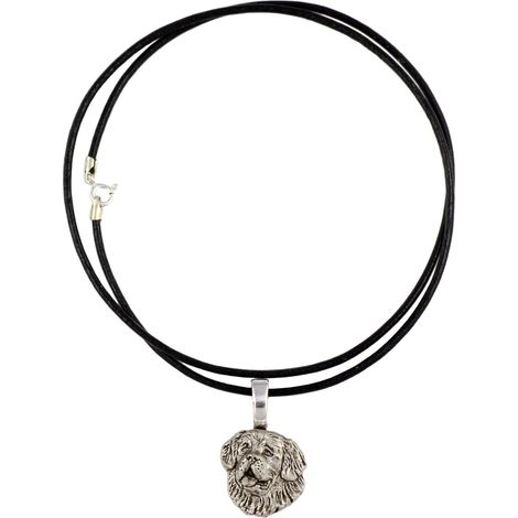 Bernhardiner-Halskette, silberplattierter Anhänger für Hundeliebhaber, dezenter Schmuck von Art-Dog (1/2)