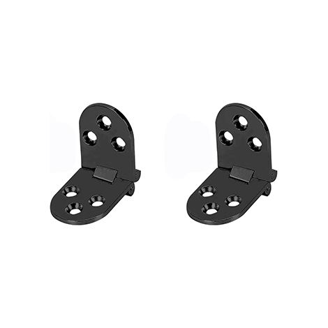 Charnières de Table Pliantes Plat Porte Cabinet Pliable Alliage Charniere PlacardRound Edge 2 pièces Zinc (1/5)
