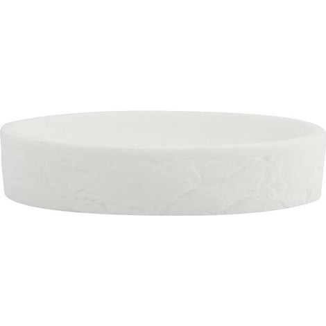 Porte Savon Polyrésine LANA Blanc MSV (1/2)