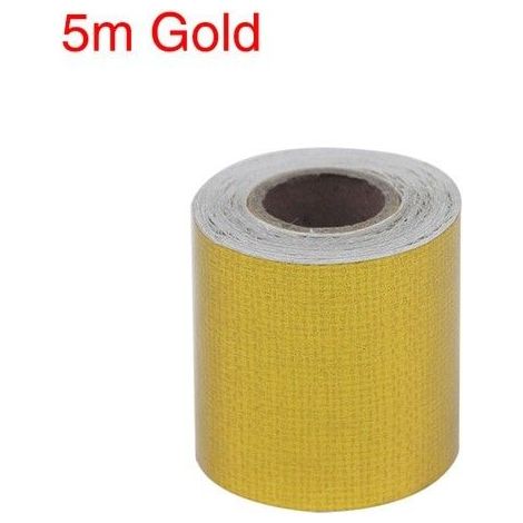 Nastro scudo termico protezione ignifugo calore oro/argento in fibra di vetro 50mm x 5M Colore - Oro