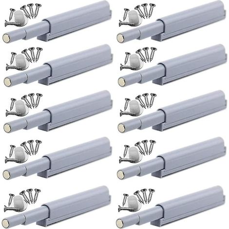 Loquet à ouverture par pression - Ouverture et fermeture de la porte par simple pression (10 pièces) (1/4)