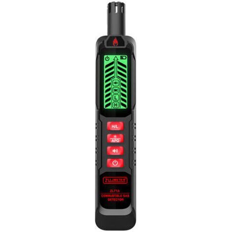 Détecteur portable fuites gaz combustibles, testeur fuites gaz naturel, analyseur concentration gaz portable, testeur gaz avec alarme sonore et lumineuse,de dyk.
