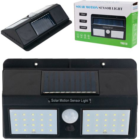 Lámpara solar doble de jardín TG56408 de halógeno con 40 LED y sensor de movimiento.