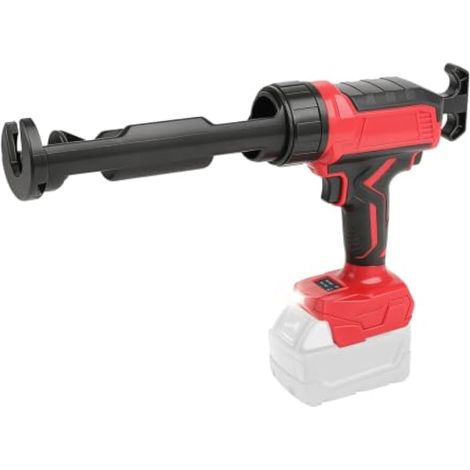 Pistolet à calfeutrer électrique compatible avec Milwaukee 18 V, 300 ml, applicateur sans fil avec 6 vitesses réglables, affichage numérique, lumière LED, anti-goutte pour remplissage d'étanchéité (1/5)
