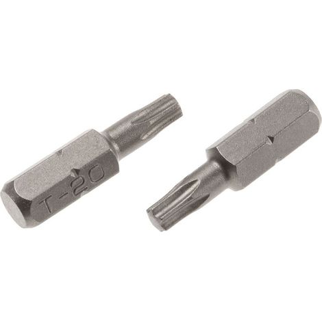 Rs Pro – Embout de vissage Torx T20 – Acier chrome vanadium – Longueur 25 mm – Lot de 5 – Pour vis à tête fendue et six pans