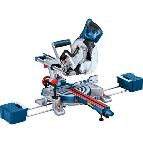 Bosch Professional GCM 305-216 D ingletadora telescópica  (cortes hasta 66 x 305 mm, incl. 1 disco de sierra, 2 soportes de pieza, saco para polvo, mordaza) (1/5)