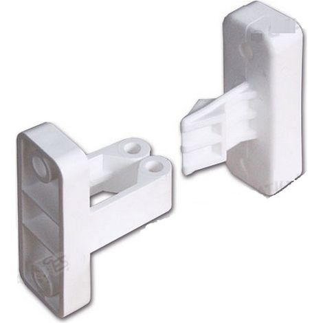 Fermaporta ad incastro bianco