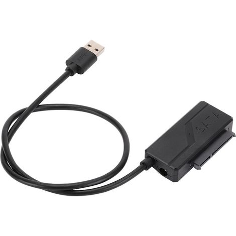 Adaptateur USB 3.0 vers SATA 7+15 broches pour SSD 3,5" et 2,5" - Convertisseur SATA 7+15 broches facile à utiliser (1/4)