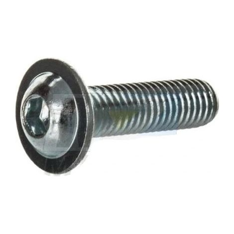 Tornillo cabeza mediaca帽a allen plano ISO 7380 M8 x 30 10.9 cincado UNIVERSAL ISO7380ULF830109