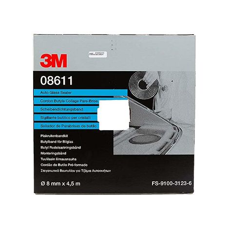 3M 8611 CORDOLO BUTILICO PER CRISTALLI NON STRUTTURALI