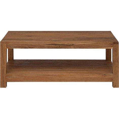 Maison Exclusive - Couchtisch Natur 100 x 50 x 40 cm Massivholz T (1/5)