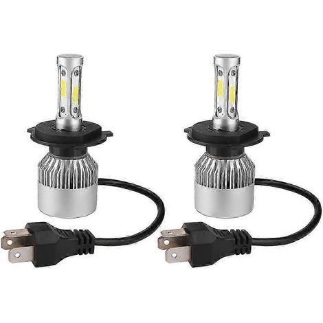 2 Stück H4 LED 36W 8000LM Scheinwerfer Auto Fern-/Abblendlicht 6000K (Weiß) (1/5)