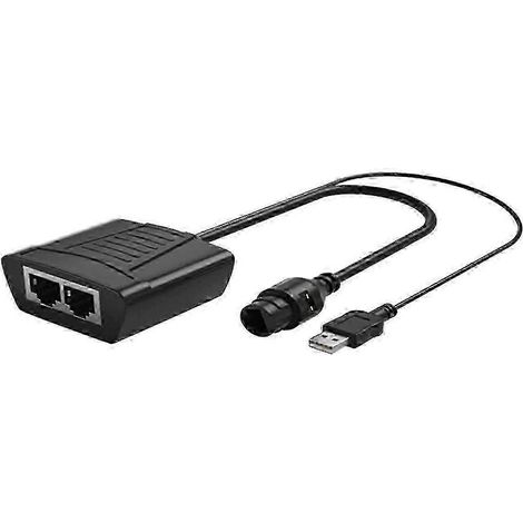 Répartiteur RJ45 1 vers 2, adaptateur Ethernet compatible avec les câbles réseau Cat5 et Cat5E, prolongateur pour routeurs et ordinateurs portables (1/5)