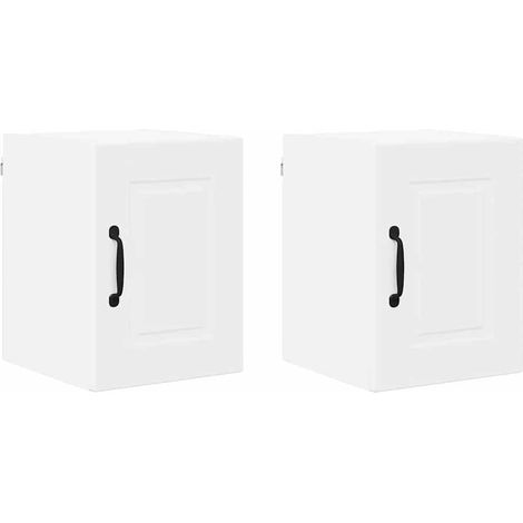 Meuble mural de cuisine，Armoire de cuisine avec porte 2 pcs Blanc 30 x 31 x 40 cm CFW72127 (1/5)