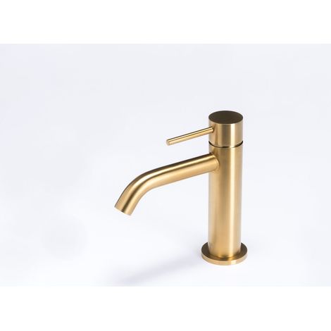 Rubinetto Miscelatore Monocomando Lavabo Oro Tevere (1/3)