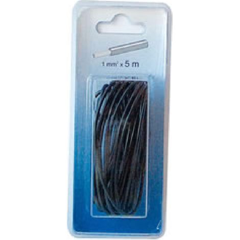 Cable Alimentation 1mm2 - 5m noir