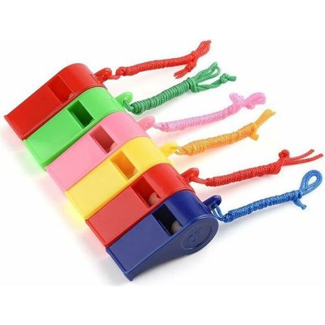 Sifflet - Plastique - Pour Événements Sportifs Et Dressage De Chiens - 72 Pièces - 5 Couleurs (1/4)