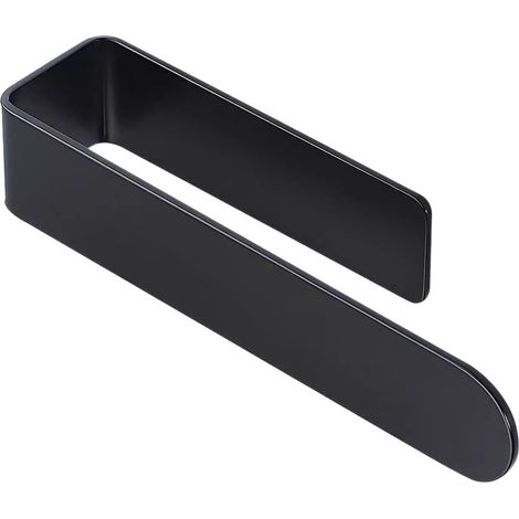 Porte-Serviette Adhésif 30cm En Acier Inoxydable 304 Noir Pour Salle De Bain Installation Sans Percement Résistant Et Design (1/5)