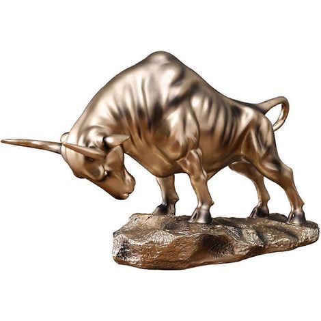 Moderne Stierfigur, Rinderstatue, Feng Shui Tierskulptur