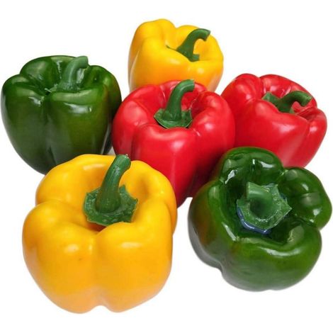 Künstliche Paprika Dekoration Gemüse Rot Grün Gelb 6 (1/5)