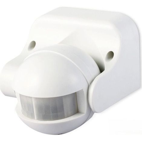 Détecteur de Mouvement Extérieur IP44, Montage en Saillie, programmable, Capteur Infrarouge, Portée 12m/ 180°, LED adapté, orientable, Max. 800W/400W (1/4)