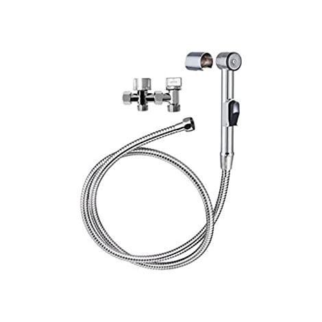 Wirquin 60720898 SHATTAF WC Combinato igienico, INOX (1/3)