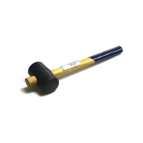 Mazzuola professionale in gomma nera Ø 65 mm.