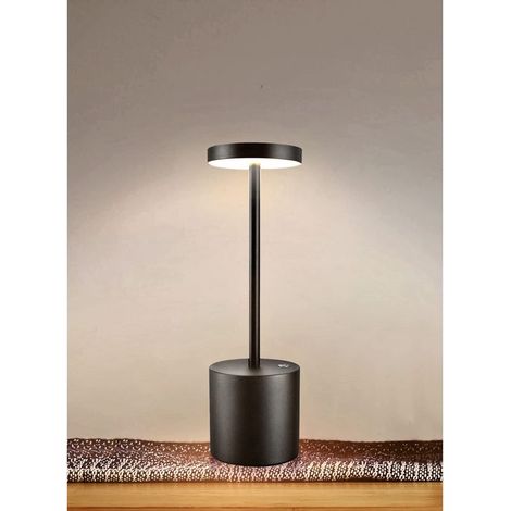 Kabellose LED-Tischleuchte, USB-Ladefunktion, Nachttischlampe mit 2 Helligkeitsstufen, moderne Hotel-, Restaurant- und Schlafzimmerlampe (1/5)