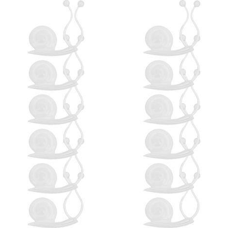 Packung mit 50 transparenten Pflanzenclips aus Kunststoff für Kletterpflanzen, Wandstützen für Innen- und Außengärten, stabile Rankhilfen und Wachstumshilfen. (1/5)