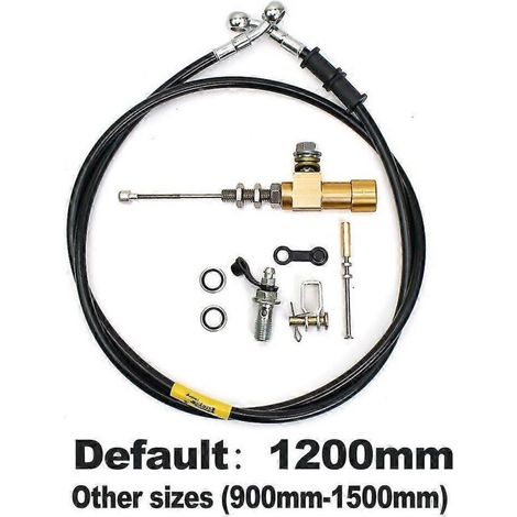 Tige de maître-cylindre d'embrayage hydraulique pour moto, piston de 12,7 mm, pompe de frein, M10x1,25 mm, aluminium usiné CNC, pour motos de motocross et de route - Kit doré (1/5)