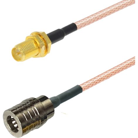Cavo pigtail con connettore QMA / presa SMA-RP RG316, 1 m