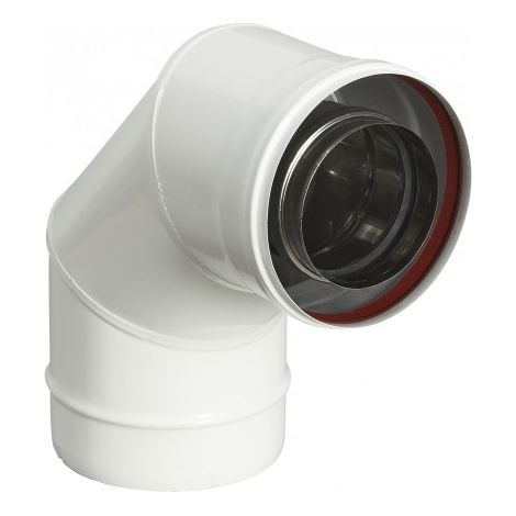 Gomito 90° per caldaia Ø80/125 mm POUJOULAT G.P EC 90-80GP - 17080731