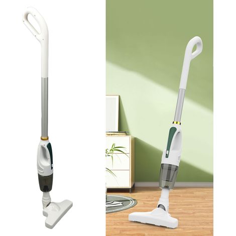 Aspiradora de mano inalámbrica, recargable y de alta eficiencia con luz, batería de 2200 mAh, depósito de polvo de 500 ml, color blanco ABS, Mano 884298 (1/5)