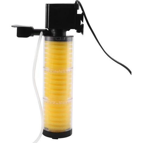 Filtre d'aquarium 3 en 1, pompe à air à oxygène, outils d'eau submersibles pour aquarium (WP‑3300B) (1/5)