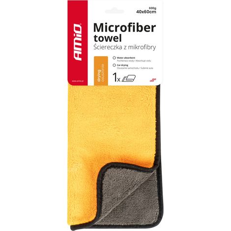 Chiffon microfibre pour sécher la peinture automobile 40x60 cm amio-03753 (1/2)